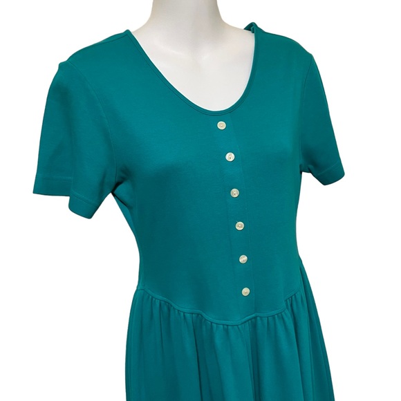 Vintage Land's End Short Sleeve Dress Made in United Kingdom - Picture 4 of 8